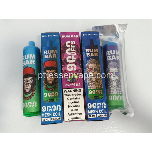 Holanda Melhor Venda Vape Rum Bar 9000 Puffs